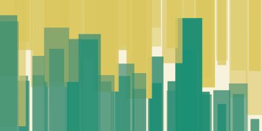 Üst üste binen birçok yeşil ve kahverengi dikey çubuklu soyut vektör arkaplanı. Modern geometrik tasarım, dijital sanat, afişler, şablonlar, duvar kağıtları ve yaratıcı projeler için mükemmeldir..