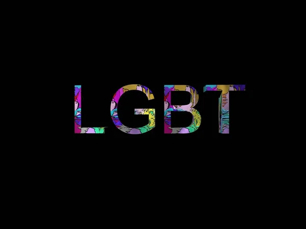 LGBT dorosłych wolność miłość kolory-renderowanie 3D — Zdjęcie stockowe