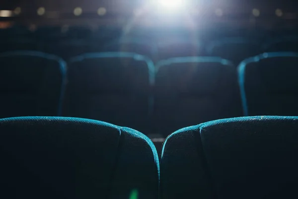 Empty Rows Seats Cinema Theater Nobody People Showtime Entertainment Industry — Stock Photo, Image