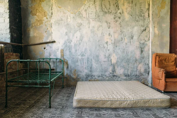 Une Chambre Drogué Dans Une Maison Abandonnée Personne Junkie Place — Photo