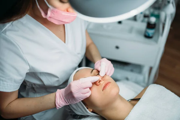 Gezichtsbehandeling Huidverzorging Spa Salon Gezondheidszorg Professionele Schoonheid Geneeskunde Verjonging Procedure — Stockfoto