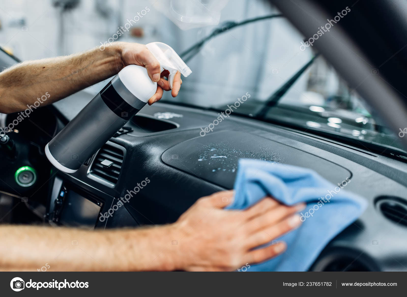Auto Detailing Car Interior Carwash Service Worker Gloves