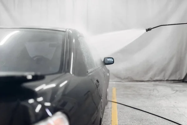 Myčka Služba Čištění Auto Auto Podrobně Vysokotlaké Mytí Zvláštní Stanici — Stock fotografie