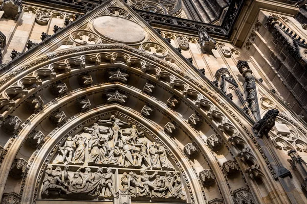 Catedral Iglesia Fachada Vista Cerca Praga República Checa Ciudad Europea —  Fotos de Stock