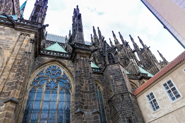 Fachada Edificio Antigua Arquitectura Europea Turismo Verano Viajes Famoso Hito —  Fotos de Stock