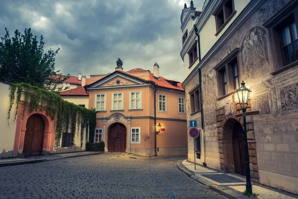 Oude Straat Oude Europese Stad Niemand Zomer Toerisme Reizen Beroemde — Stockfoto