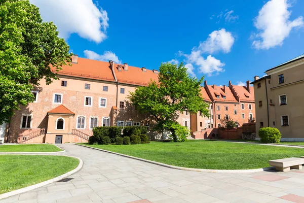 Wawel Kastélytorony Krakkó Lengyelország Európai Város Ősi Építészeti Épületek Híres — Stock Fotó