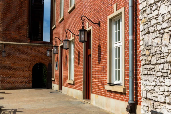 Binnenplaats Interieur Wawel Castle Krakau Polen Europese Stad Met Oude — Stockfoto