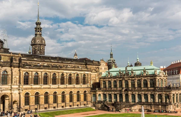 Galerías Museos Dresdner Zwinger Vista Fachada Complejo Arquitectónico Barroco Tardío —  Fotos de Stock