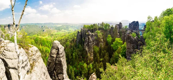 Góry Skaliste Panoramiczny Widok Dzikie Europejskiej Natury Turystyka Letnia Podróże — Zdjęcie stockowe