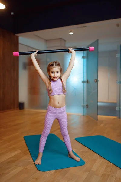 Madre Hija Ejercicio Equilibrio Gimnasio Entrenamiento Yoga Mama Nina Ropa Foto de stock Nomadsoul1 385673762