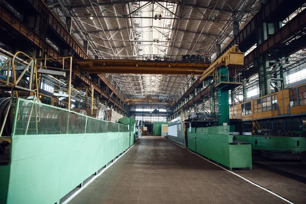 Στο Εσωτερικό Ενός Εργοστασίου Κατασκευής Τουρμπίνων Κανείς Μονάδα Παραγωγής Ηλεκτρικού — Φωτογραφία Αρχείου