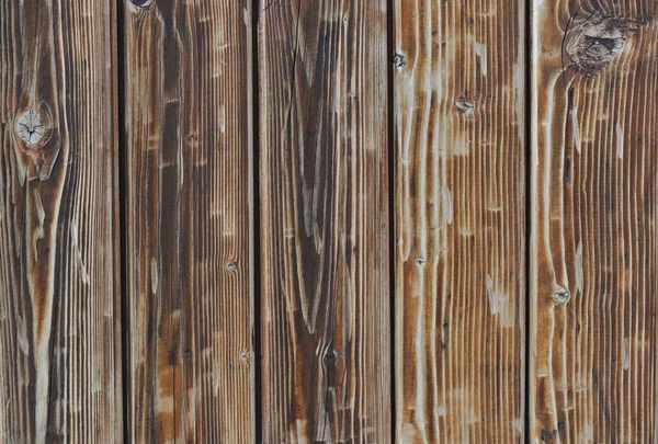 Wooden panel background with vertical old timbers — Stock Photo, Image