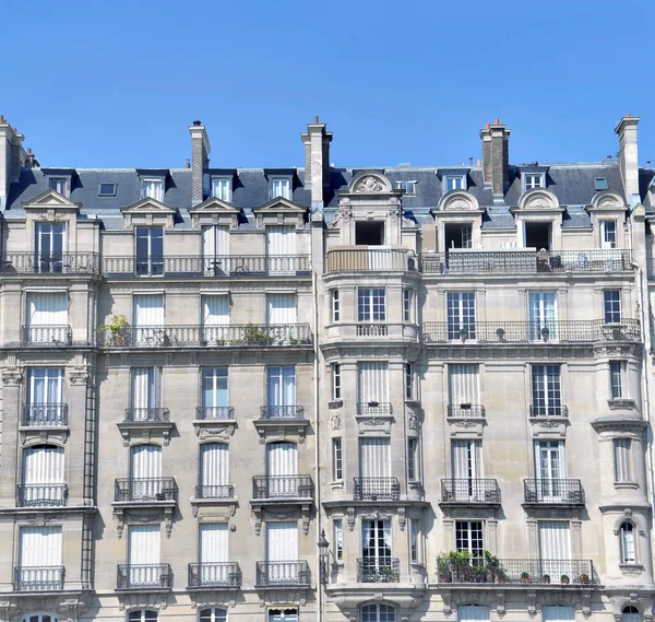 Facade Prestigious Ancient Building Paris — Stock Photo, Image