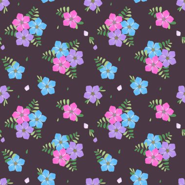 Soyut çiçek pürüzsüz desen arkaplanı