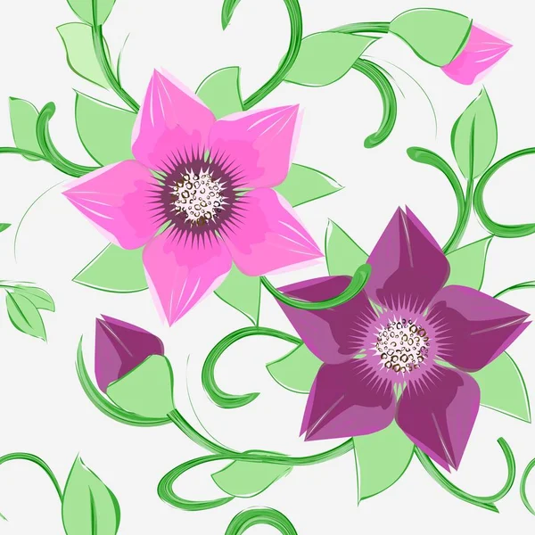 Αφηρημένο Λουλούδι Απρόσκοπτη Μοτίβο Φόντο — Φωτογραφία Αρχείου