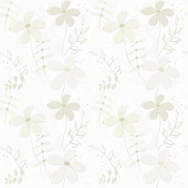 Abstraktní Květina Bezešvé Vzor Pozadí — Stock fotografie