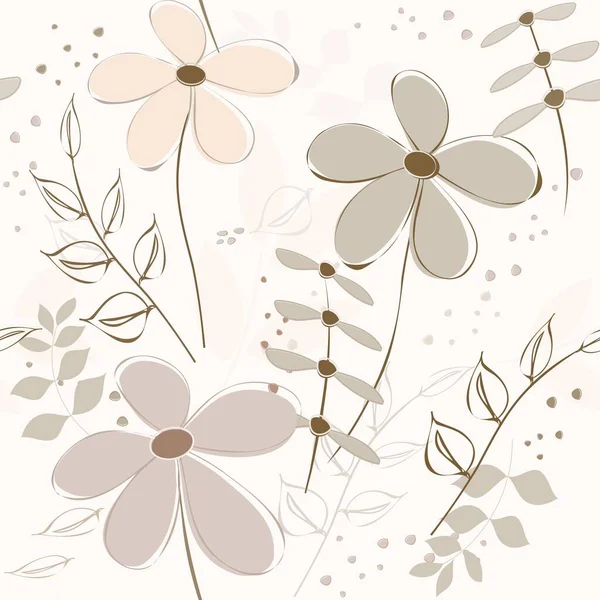 Abstraktní Květina Bezešvé Vzor Pozadí — Stock fotografie
