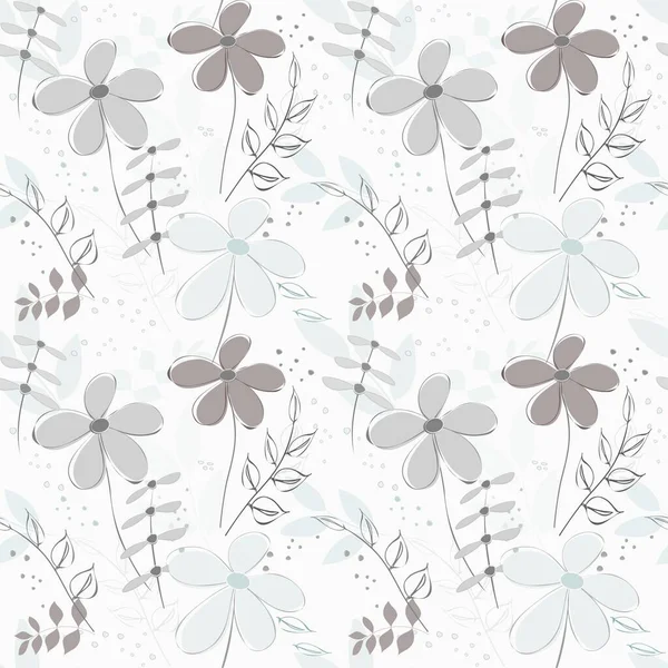 Abstrakte Blume Nahtlose Muster Hintergrund — Stockfoto