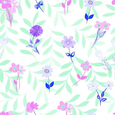 Soyut çiçek pürüzsüz desen arkaplanı