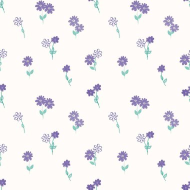 Soyut çiçek pürüzsüz desen arkaplanı