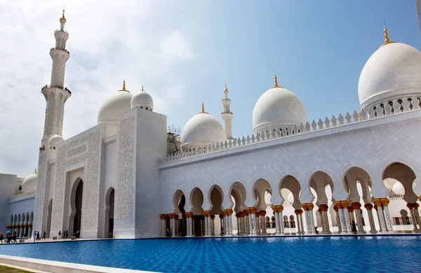扎耶德大清真寺 阿布扎比 阿联酋 — 图库照片