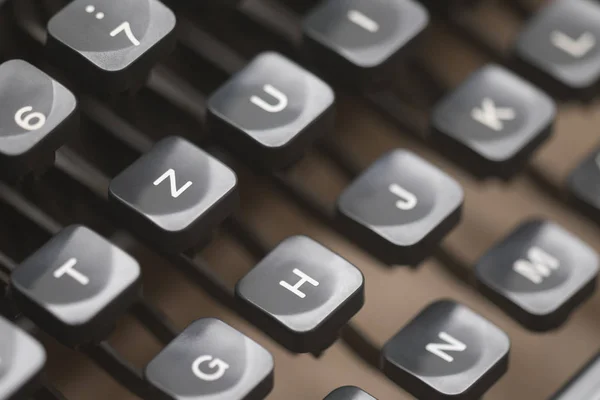 Close Vintage Typewriter Keys — Stock Photo, Image