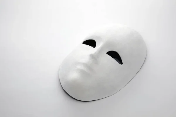 White Mask White Background Shadow — Stock Photo, Image