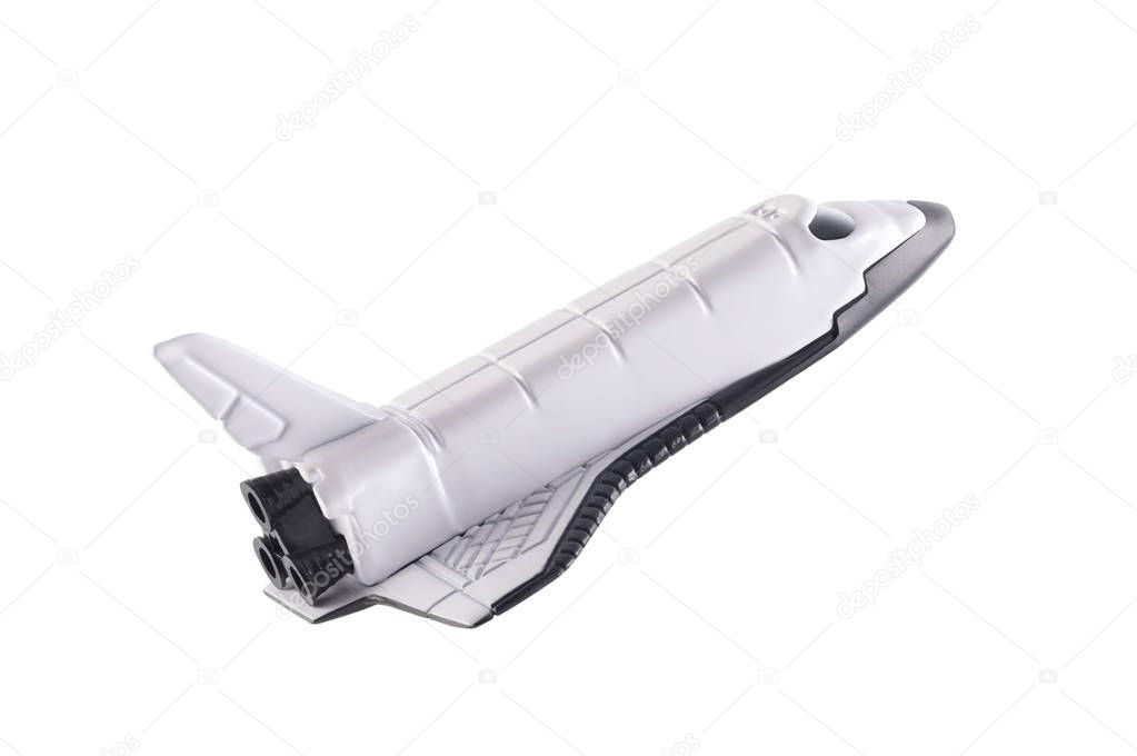 Space shuttle isolated on white background 