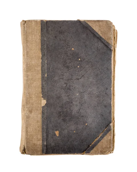 Стара Обкладинка Книги Ізольована Білому Тлі Відсічним Контуром — стокове фото