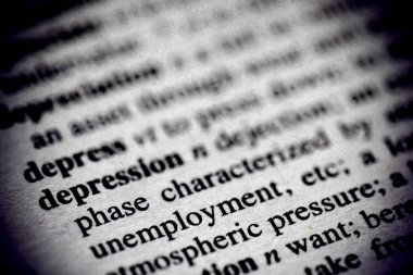 Bir sözlükte depresyon tanımı 