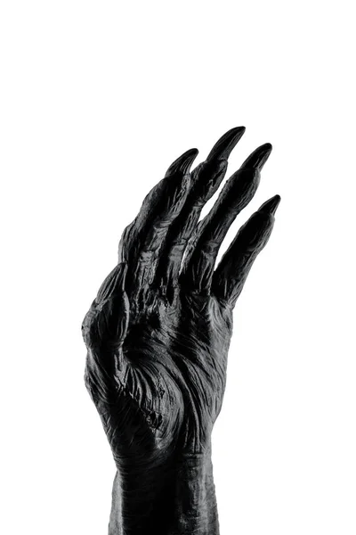 Ανατριχιαστικό Χέρι Τέρας Απομονώνονται Λευκό Φόντο Περικοπή Διαδρομής — Φωτογραφία Αρχείου