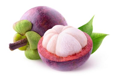Isolated mangosteen clipart