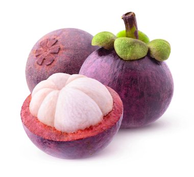 Isolated mangosteens clipart
