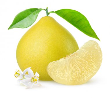 İzole pomelo meyve