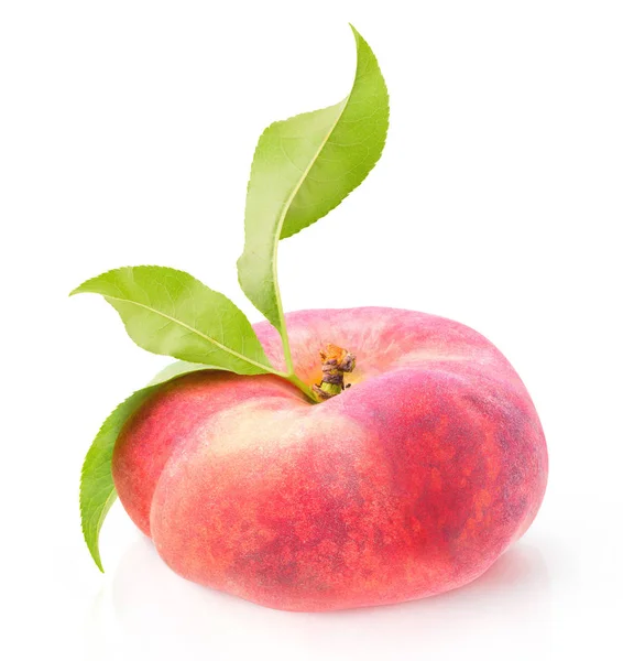 One flat peach — Stock Photo, Image