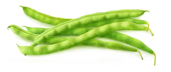 녹색 콩의 작은 더미, 상단보기 — 스톡 사진