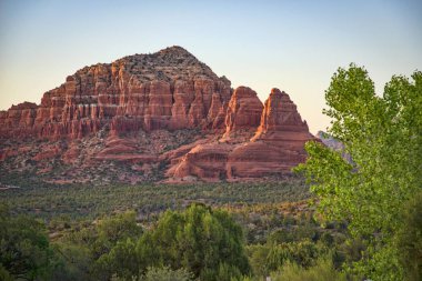 Sedona, Arizona Red Rock oluşumu doğal görünümü