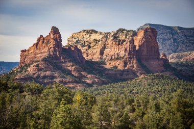 Sedona, Arizona Red Rock oluşumu doğal görünümü