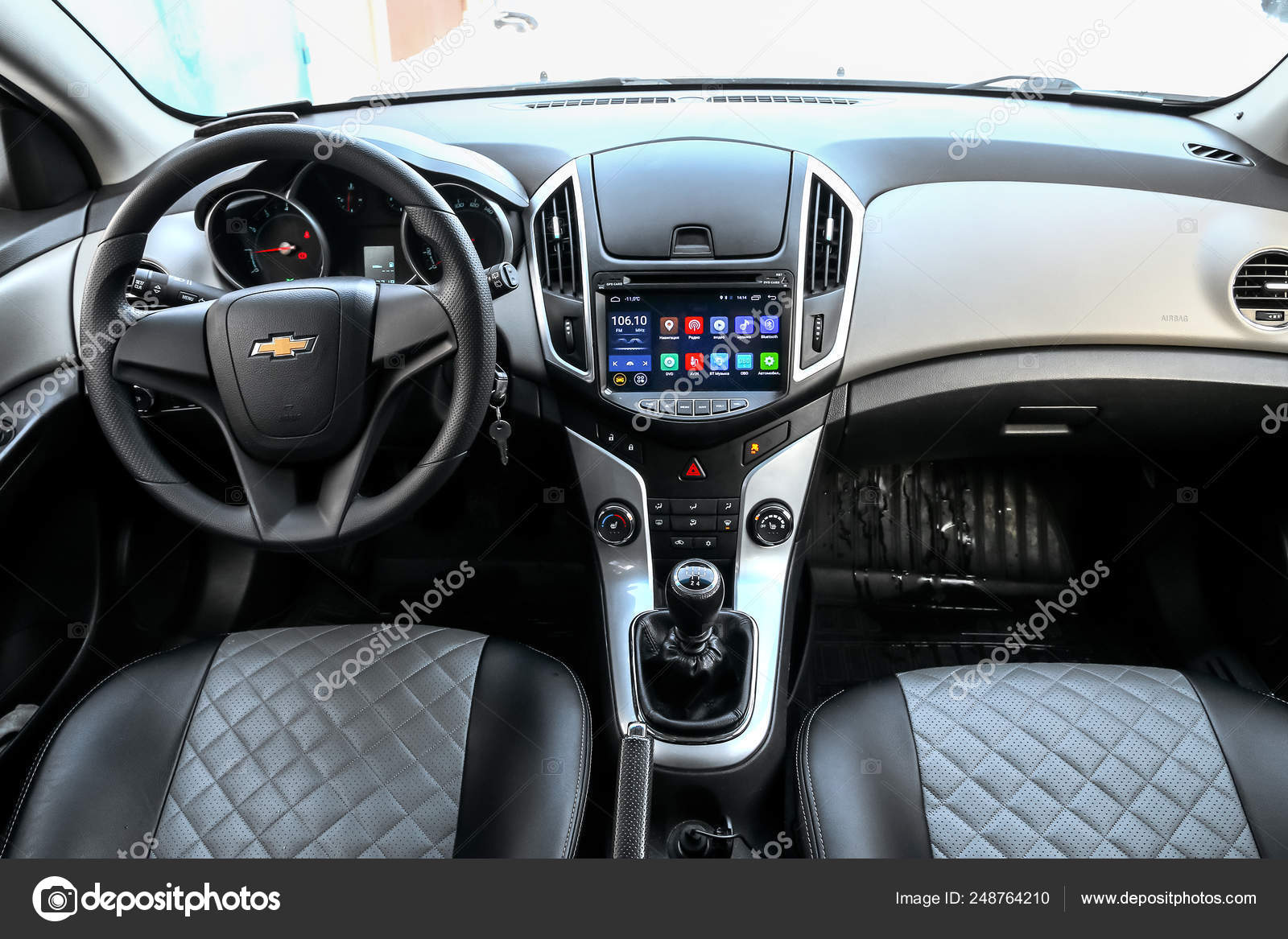 Novyy Urengoy Russia March 2019 Interior Motor Car Chevrolet