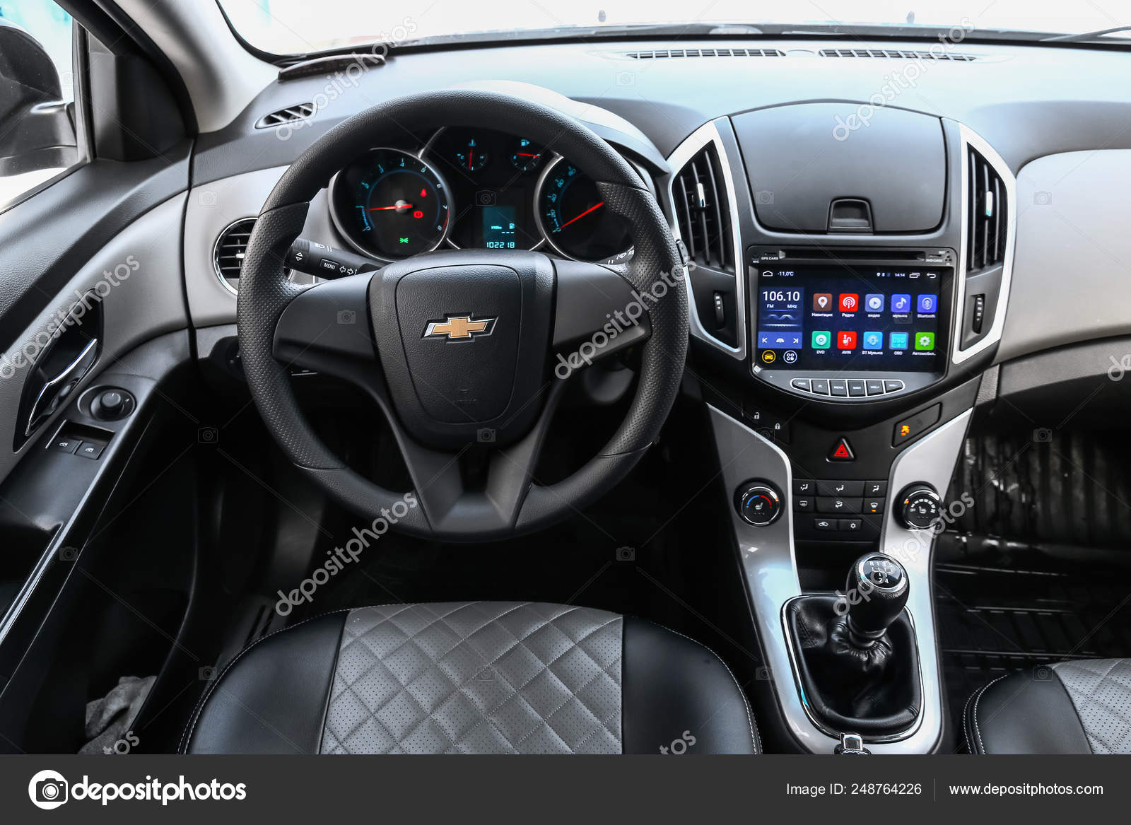 Novyy Urengoy Russia March 2019 Interior Motor Car Chevrolet