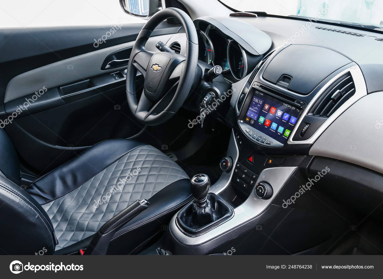 Novyy Urengoy Russia March 2019 Interior Motor Car Chevrolet