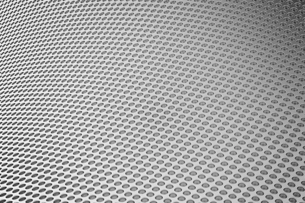 Abstract Background from metal sheet with holes. 3D illustration — Stock Photo, Image