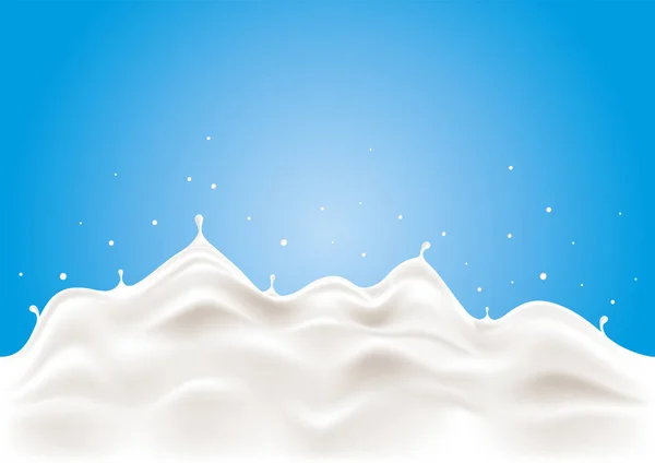 A splash of milk. CMYK Vector illustration. — Stock Vector