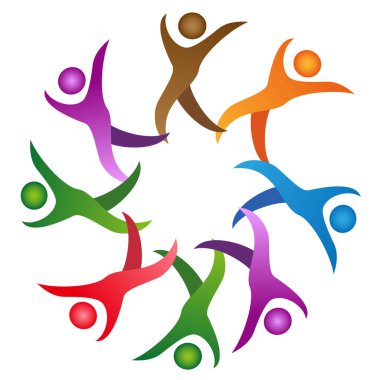 Beyaz arka plan around izole renk kişi