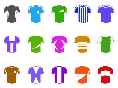 izole renk t-shirt simgesi beyaz arka plan