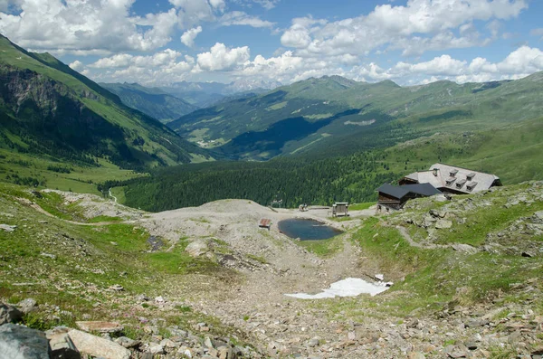 Estate Paesaggio alpino da Rauristal, Austria — Foto Stock