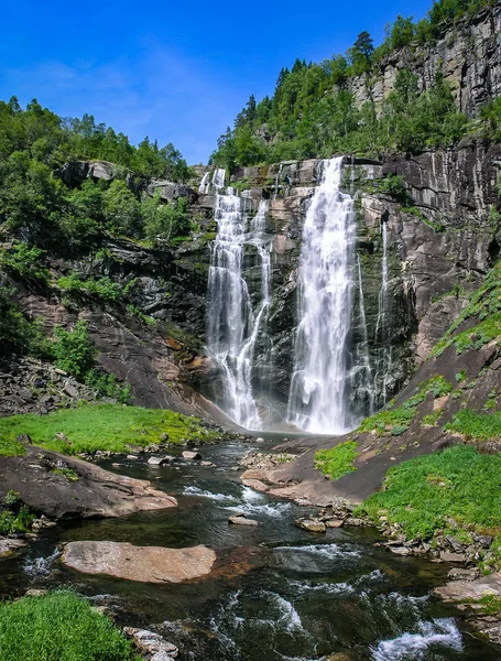 Watervallen Bergen Van Noorwegen — Stockfoto