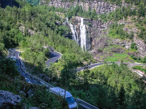 Belle Nature Norvège Route Montagne — Photo