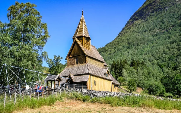 Viajar Noruega Iglesia Las Tierras Altas — Foto de Stock